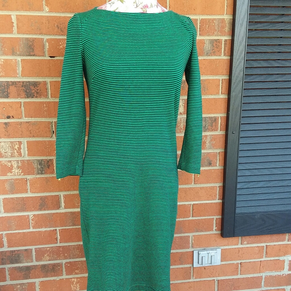 Talbots striped dress size small petite